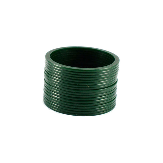 Green Plain Acrylic Bangle With Very Extra Large Size  (Pack Of 18) (sku-ban1276)