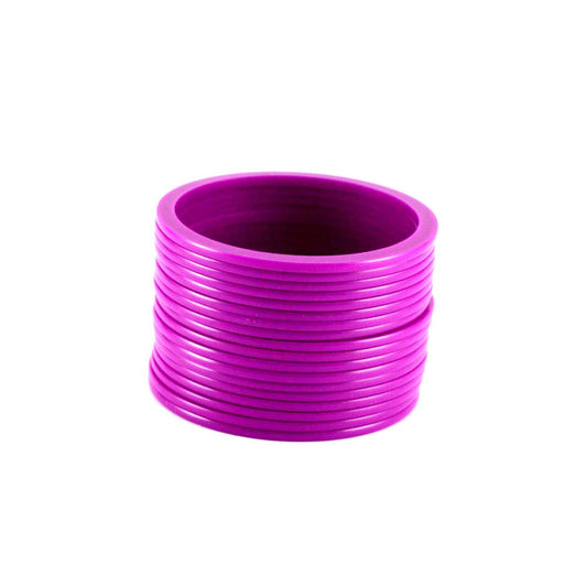 Rani Plain Acrylic Bangle With Very Extra Large Size  (Pack Of 18) (sku-ban1278)