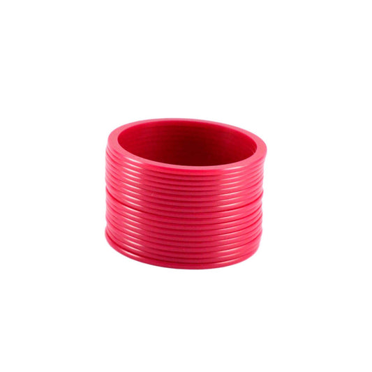 Gajari Plain Acrylic Bangle With Very Extra Large Size  (Pack Of 18) (sku-ban1281)