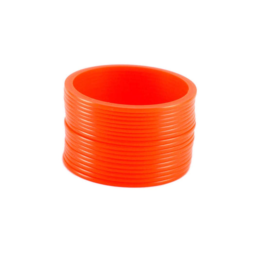 Orange Plain Acrylic Bangle With Very Extra Large Size  (Pack Of 18) (sku-ban1284)