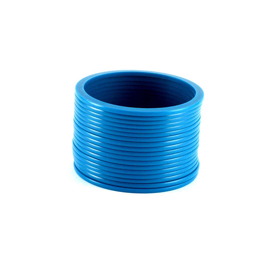 Light Blue  Plain Acrylic Bangle With Very Extra Large Size  (Pack Of 18) (sku-ban1287)