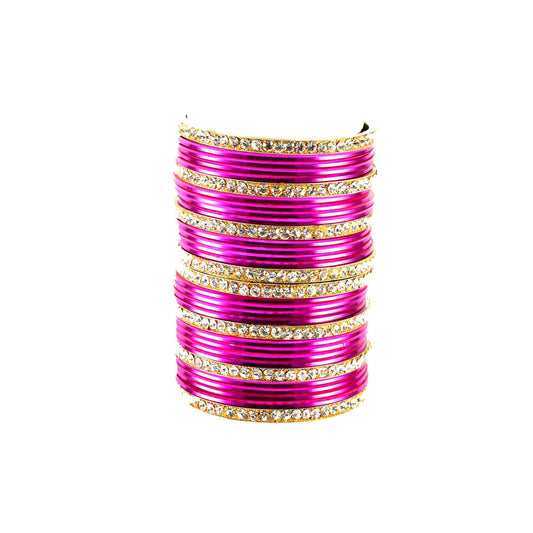 Rani Stone Brass Bangle (Pack Of 32) (sku-ban1407)