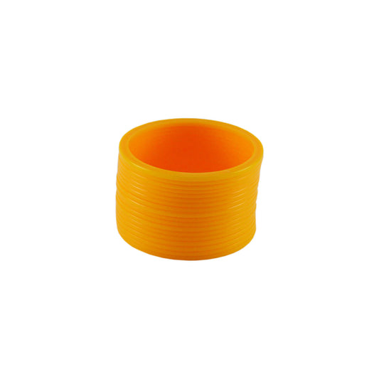 Yellow Plain Acrylic Bangle With Very Extra Large Size  (Pack Of 18) (sku-ban1411)