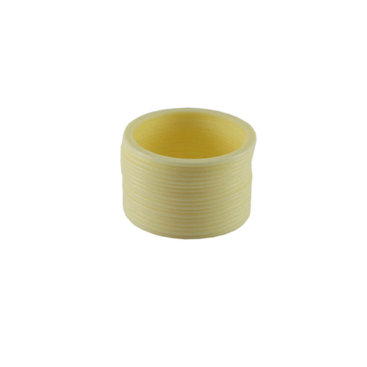 White Plain Acrylic Bangle With Very Extra Large Size  (Pack Of 18) (sku-ban1412)