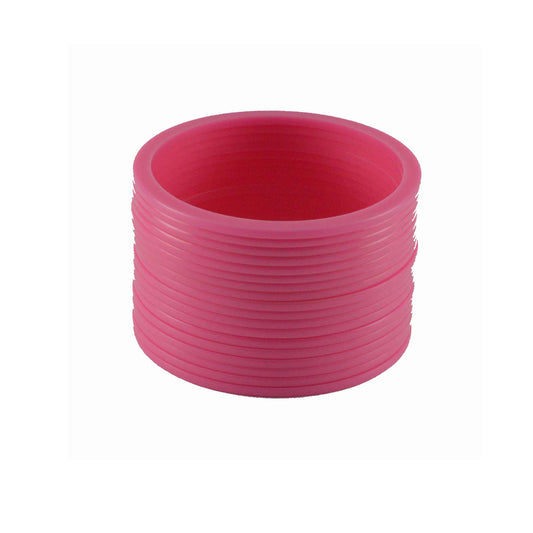Gajari Plain Acrylic Bangle With Very Extra Large Size  (Pack Of 18) (sku-ban1413)