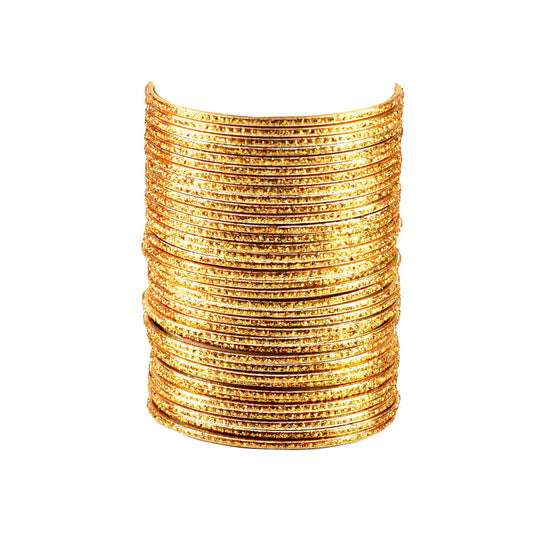 Golden Plain Brass Bangle (Pack Of 36) (sku-ban1445)