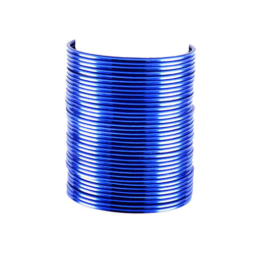 Light Blue  Plain Brass Bangle (Pack Of 36) (sku-ban1446)