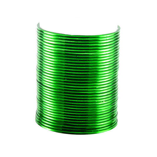 Green Plain Brass Bangle (Pack Of 36) (sku-ban1451)