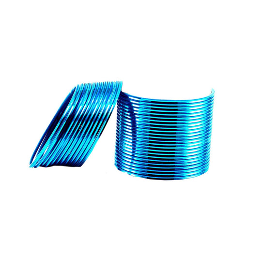 Firozi Plain Brass Bangle (Pack Of 36) (sku-ban1452)