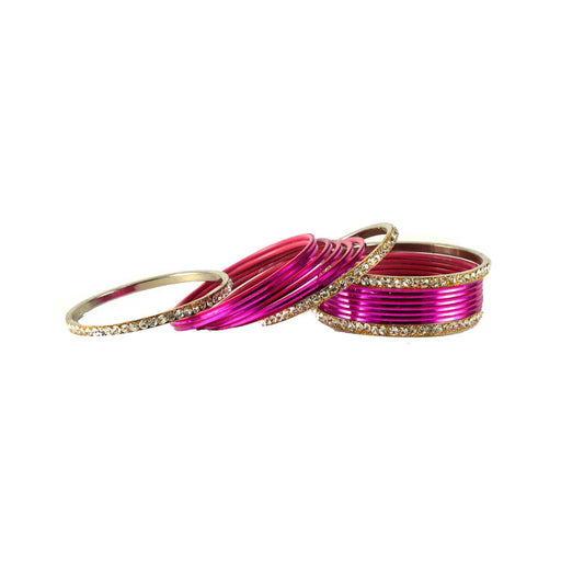 Rani Stone Brass Bangle (Pack Of 16) (sku-ban1480)
