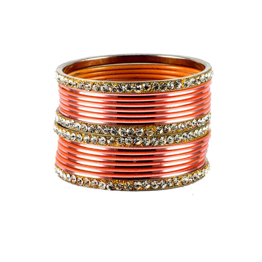 Pich Stone Brass Bangle (Pack Of 16) (sku-ban1484)