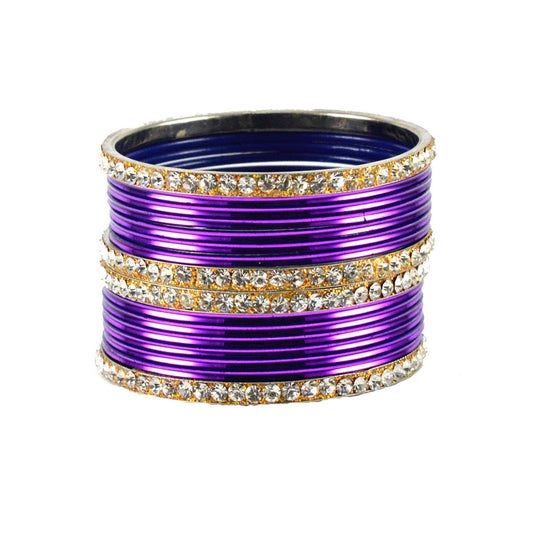 Jamani Stone Brass Bangle (Pack Of 16) (sku-ban1485)