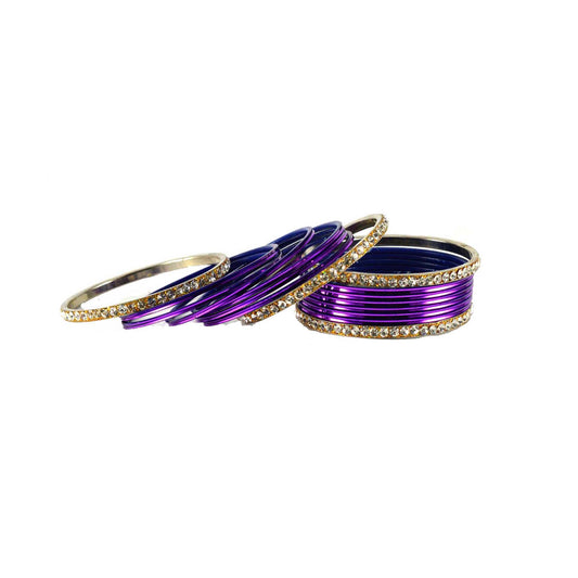 Jamani Stone Brass Bangle (Pack Of 16) (sku-ban1485)