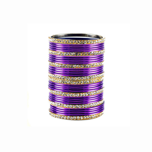 Jamani Stone Brass Bangle (Pack Of 32) (sku-ban1488)