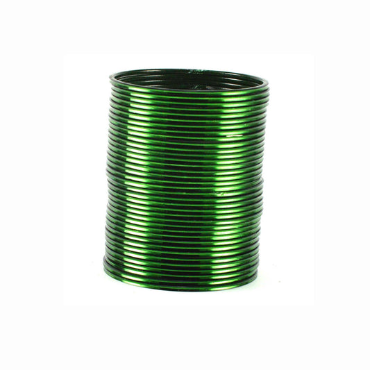 Green Plain Brass Bangle (Pack Of 36) (sku-ban1531)
