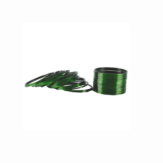 Green Plain Brass Bangle (Pack Of 36) (sku-ban1531)