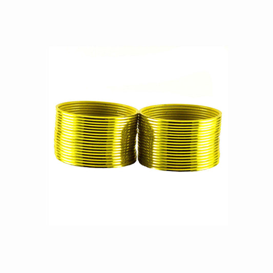 Yellow Plain Brass Bangle (Pack Of 36) (sku-ban1538)