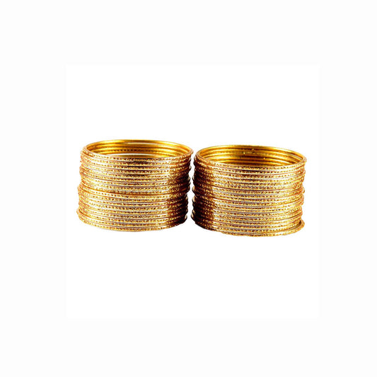 Golden Plain Brass Bangle (Pack Of 36) (sku-ban1539)