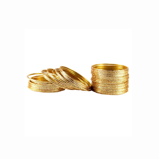 Golden Plain Brass Bangle (Pack Of 36) (sku-ban1539)