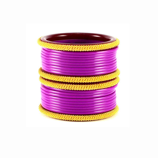 Rani Plain Acrylic Bangle With Extra Large Size  (Pack Of 22) (sku-ban1554)