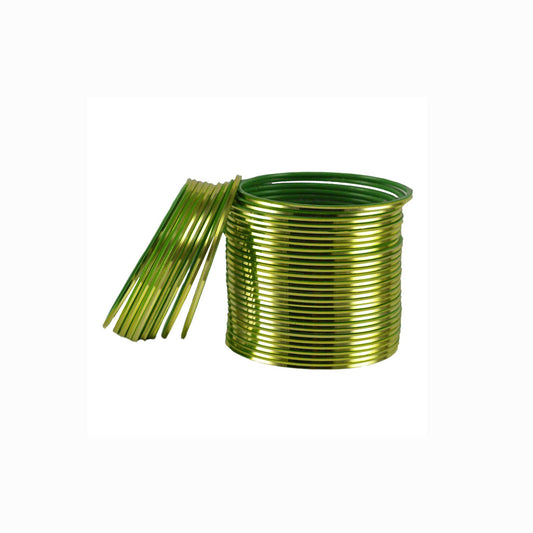 Light Green Plain Brass Bangle (Pack Of 36) (sku-ban1600)