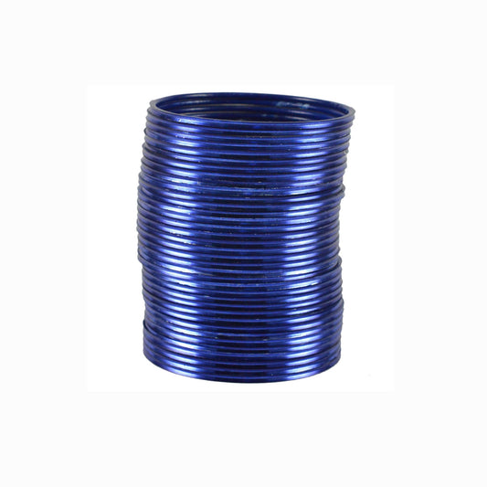 Dark Blue Plain Brass Bangle (Pack Of 36) (sku-ban1603)
