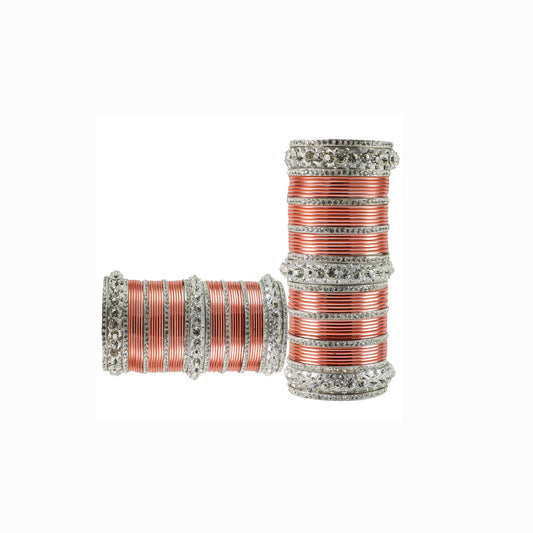 Pich Stone Brass Bangle Pack Of-98 (sku-ban1611)