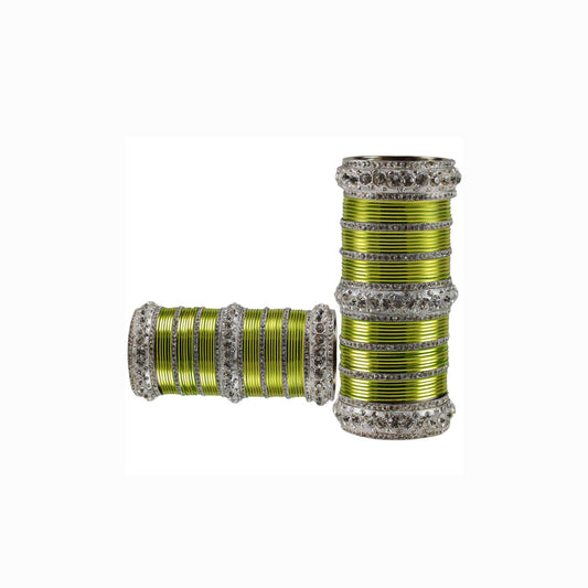 Totai Stone Brass Bangle Pack Of-98 (sku-ban1627)