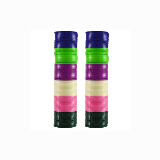 Multi Plain Acrylic Bangle With Very Extra Large Size  (Pack Of 216) (sku-ban1732)