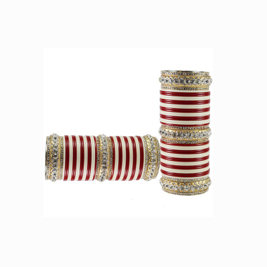 Multi Stone Acrylic-Brass Bangle With Extra Large Size  (Pack Of 90) (sku-ban1736)