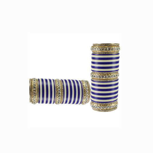Multi Stone Acrylic-Brass Bangle With Extra Large Size  (Pack Of 90) (sku-ban1743)
