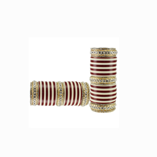 Multi Stone Acrylic-Brass Bangle With Extra Large Size  Pack Of-90 (sku-ban1818)