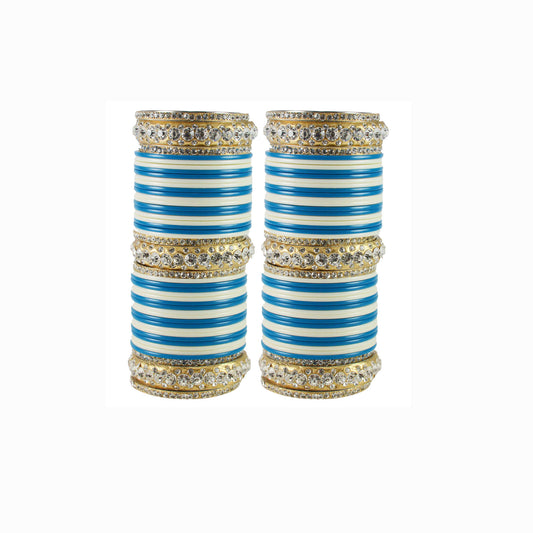 Multi Stone Acrylic-Brass Bangle With Extra Large Size  Pack Of-90 (sku-ban1821)