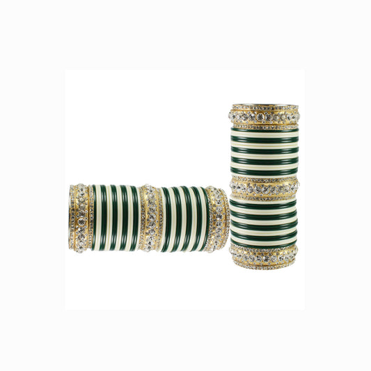 Multi Stone Acrylic-Brass Bangle With Extra Large Size  Pack Of-90 (sku-ban1823)