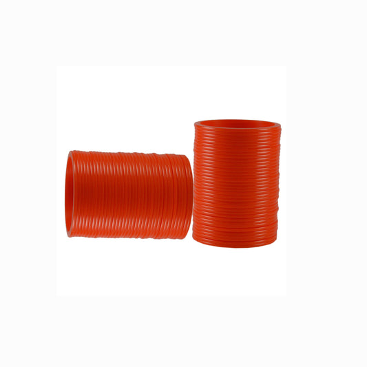Orange Plain Acrylic Bangle With Very Extra Large Size  (Pack Of 72) (sku-ban1836)