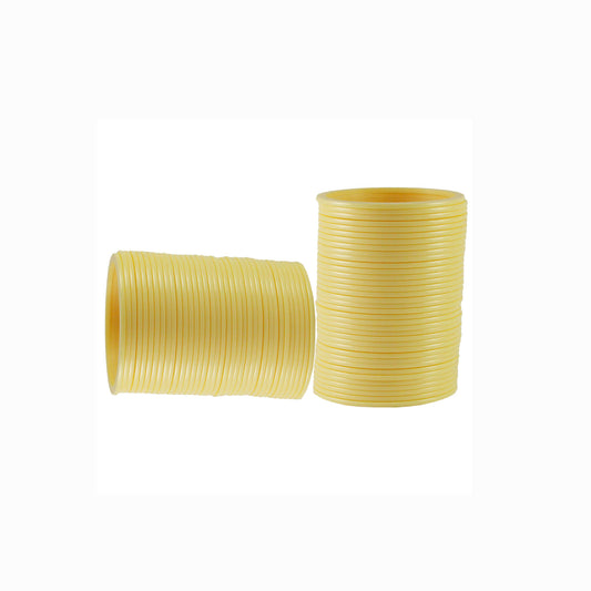 Cream Plain Acrylic Bangle With Very Extra Large Size  (Pack Of 72) (sku-ban1839)