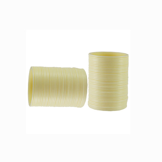 white Plain Acrylic Bangle With Very Extra Large Size  (Pack Of 72) (sku-ban1842)