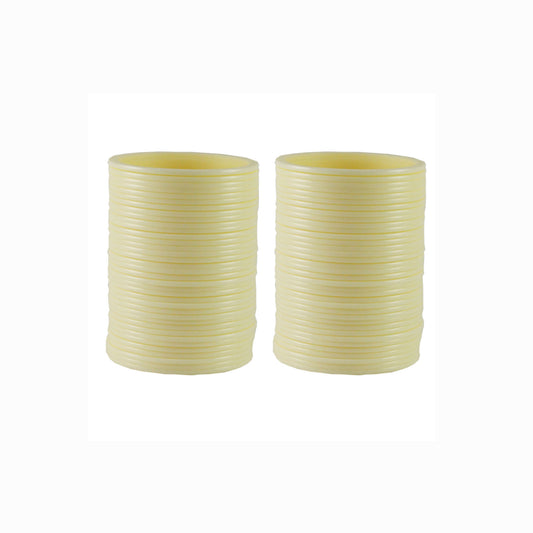 white Plain Acrylic Bangle With Very Extra Large Size  (Pack Of 72) (sku-ban1842)