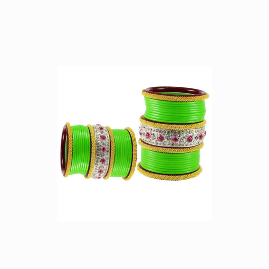 Totai Stone Acrylic Bangle With Extra Large Size  (Pack Of 46) (sku-ban1850)