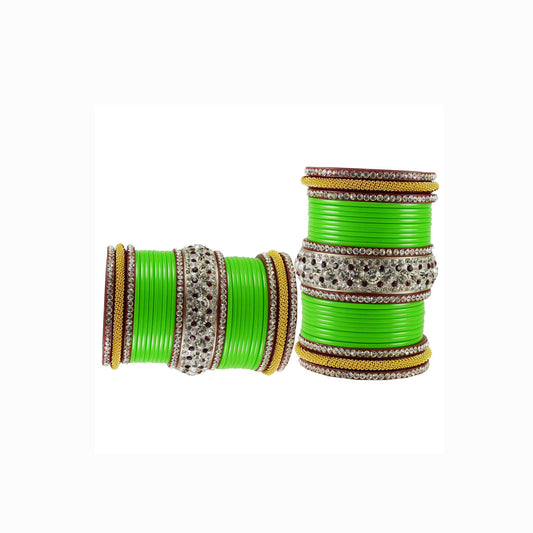 Totai Stone Acrylic Bangle With Extra Large Size  (Pack Of 54) (sku-ban1875)