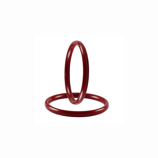 Red Plain Acrylic Bangle With Very Extra Large Size  (Pack Of 2) (sku-ban2305)
