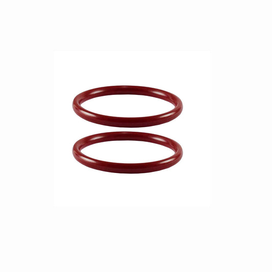 Red Plain Acrylic Bangle With Very Extra Large Size  (Pack Of 2) (sku-ban2305)