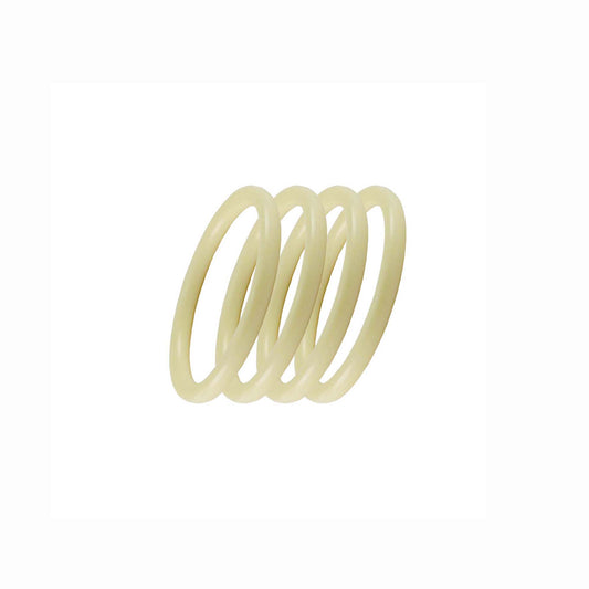 Cream Plain Acrylic Bangle With Very Extra Large Size  (Pack Of 4) (sku-ban2317)