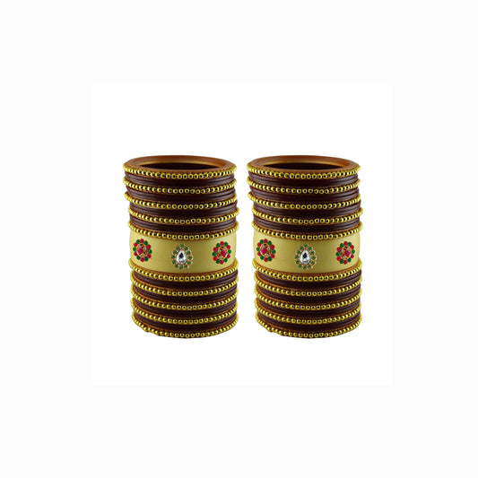 Multi Moti Stud Acrylic Bangle With Very Extra Large Size Pack Of-54 (sku-ban24212)