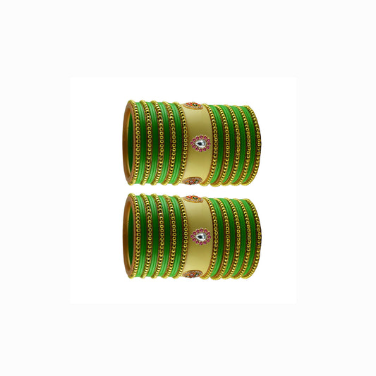 Multi Moti Stud Acrylic Bangle With Very Extra Large Size Pack Of-54 (sku-ban24230)