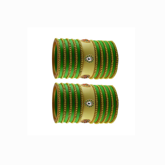 Multi Moti Stud Acrylic Bangle With Very Extra Large Size Pack Of-54 (sku-ban24232)