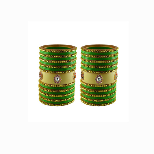 Multi Moti Stud Acrylic Bangle With Very Extra Large Size Pack Of-54 (sku-ban24233)