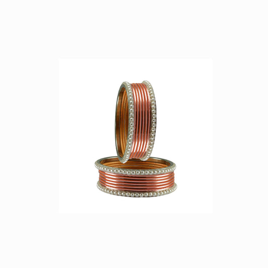 Pich Moti Brass Bangle (Pack Of 16) (sku-ban2881)