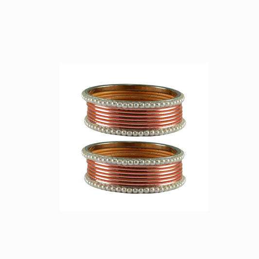 Pich Moti Brass Bangle (Pack Of 16) (sku-ban2881)