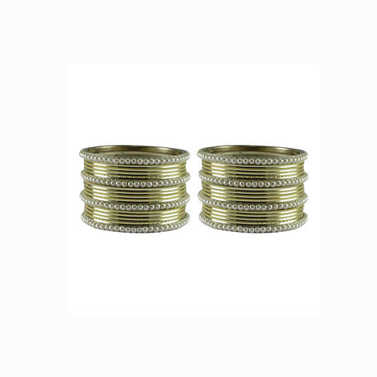 Cream Moti Brass Bangle (Pack Of 32) (sku-ban2893)